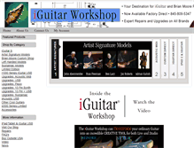 Tablet Screenshot of iguitarworkshop.com